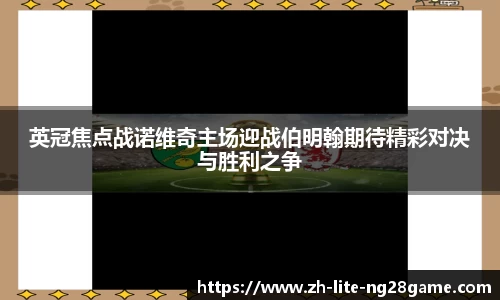 英冠焦点战诺维奇主场迎战伯明翰期待精彩对决与胜利之争